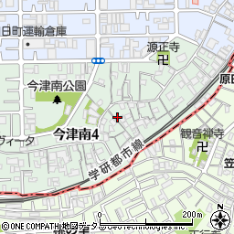 大阪府大阪市鶴見区今津南4丁目周辺の地図