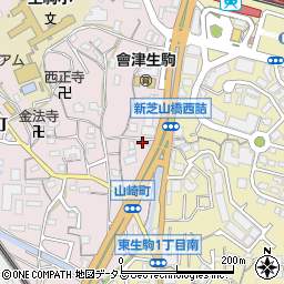 東生駒土地株式会社周辺の地図