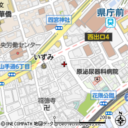 リパーク神戸花隈町第２駐車場周辺の地図