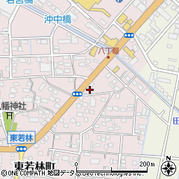 静岡県浜松市中央区東若林町124周辺の地図