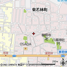 静岡県浜松市中央区東若林町1040周辺の地図