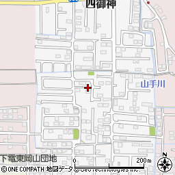 岡山県岡山市中区四御神124周辺の地図