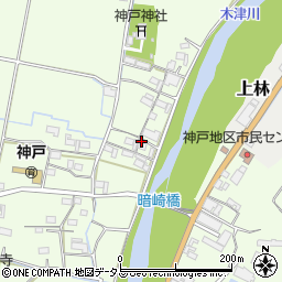 三重県伊賀市上神戸831周辺の地図