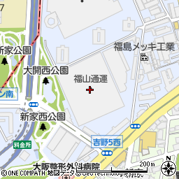 福山通運株式会社　近畿引越センター周辺の地図