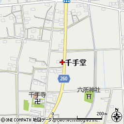 静岡県磐田市千手堂781周辺の地図