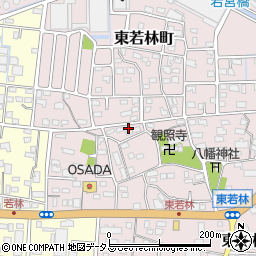 静岡県浜松市中央区東若林町1042周辺の地図