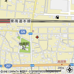 静岡県浜松市中央区高塚町228周辺の地図