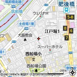 大阪府大阪市西区江戸堀周辺の地図