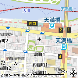 珈琲館 天満橋店周辺の地図