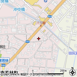 静岡県浜松市中央区東若林町122周辺の地図