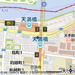 三菱ＵＦＪ銀行天満橋 ＡＴＭ周辺の地図