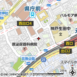 兵庫県遊技会館周辺の地図