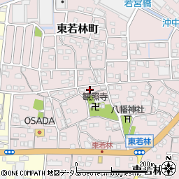 静岡県浜松市中央区東若林町1050周辺の地図