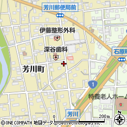 静岡県浜松市中央区芳川町432周辺の地図
