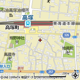 静岡県浜松市中央区高塚町4636周辺の地図