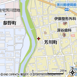 静岡県浜松市中央区芳川町841周辺の地図
