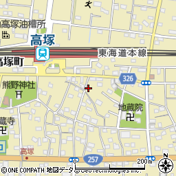 静岡県浜松市中央区高塚町4583周辺の地図