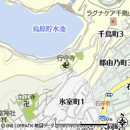 行守寺周辺の地図
