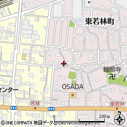 静岡県浜松市中央区東若林町892周辺の地図