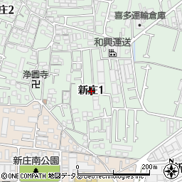 〒578-0963 大阪府東大阪市新庄の地図