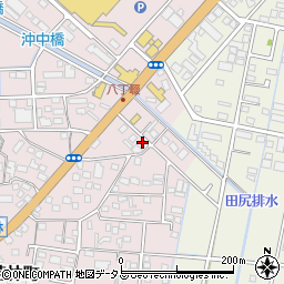 静岡県浜松市中央区東若林町117周辺の地図
