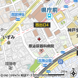 兵庫県母子会館周辺の地図