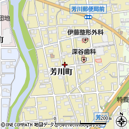 静岡県浜松市中央区芳川町702周辺の地図