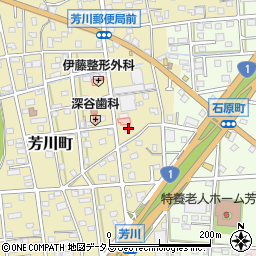 静岡県浜松市中央区芳川町340周辺の地図