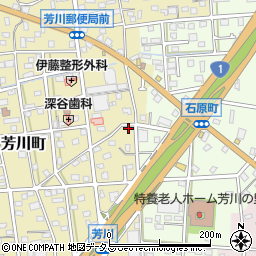 静岡県浜松市中央区芳川町481周辺の地図