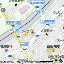 土佐堀ＹＭＣＡ　ウエルネスセンター周辺の地図