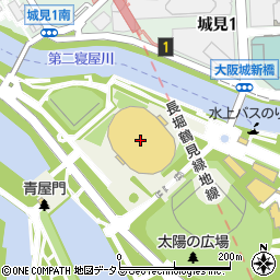 大阪城ホール　サブホール周辺の地図
