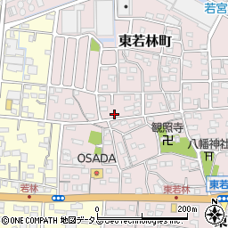 静岡県浜松市中央区東若林町1037周辺の地図