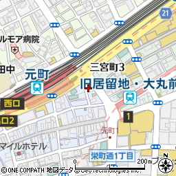 ガスト神戸元町店周辺の地図