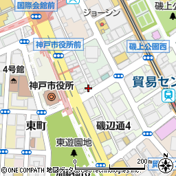 パークネット神戸市役所前駐車場周辺の地図