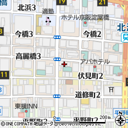 BULE BOOKS cafe OSAKA周辺の地図