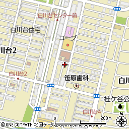 焼肉バラモン 白川台店周辺の地図