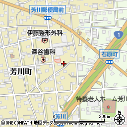静岡県浜松市中央区芳川町336周辺の地図