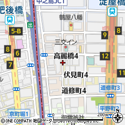 【バイク専用】三泉高麗橋パーキング【平日のみ 7:00~21:00】周辺の地図