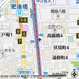 トヨタレンタリース新大阪淀屋橋店周辺の地図