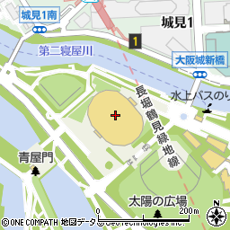 大阪城ホール周辺の地図