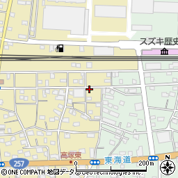 静岡県浜松市中央区高塚町67周辺の地図