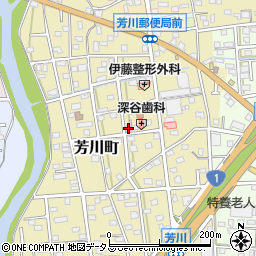 静岡県浜松市中央区芳川町419周辺の地図