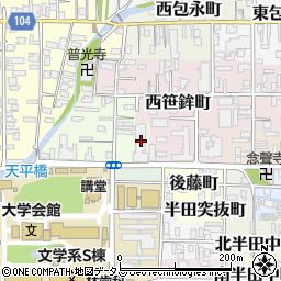 奈良県奈良市北川端町周辺の地図