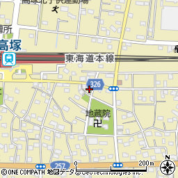 静岡県浜松市中央区高塚町389周辺の地図