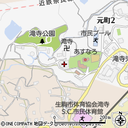 宝山寺福祉事業団　愛染寮周辺の地図
