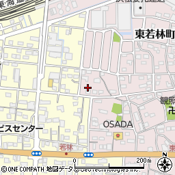 静岡県浜松市中央区東若林町888周辺の地図