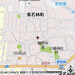 静岡県浜松市中央区東若林町648周辺の地図