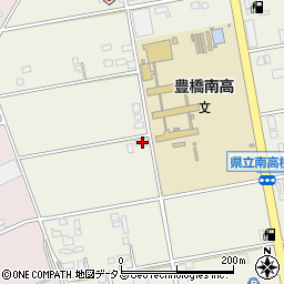 愛知県豊橋市南大清水町元町530周辺の地図