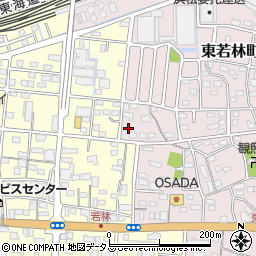静岡県浜松市中央区東若林町887周辺の地図
