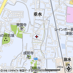 三重県津市垂水861-2周辺の地図